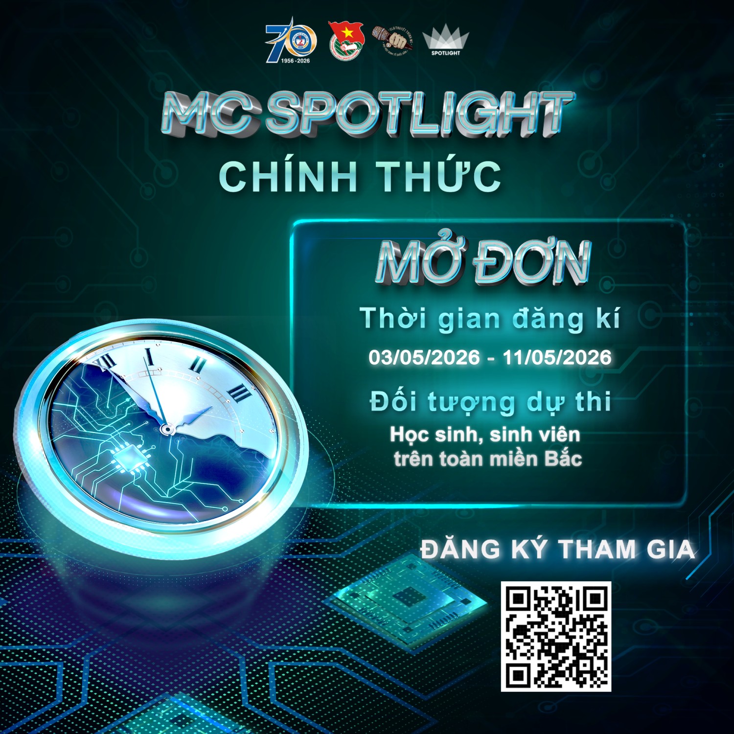 MC SPOTLIGHT 2026 - Cuộc thi MC uy tín bậc nhất tại miền Bắc dành cho HSSV chính thức quay trở lại